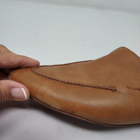 Madewell Pointed Toe Tan Leather Flat Loafer Size 6 - Picture 14 of 14